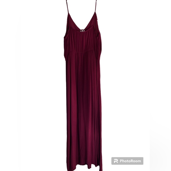 Purple Snow Maroon Dress - Picture 3 of 4